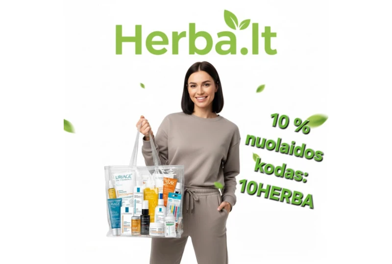 10% nuolaida visam asortimentui su kodu 10HERBA