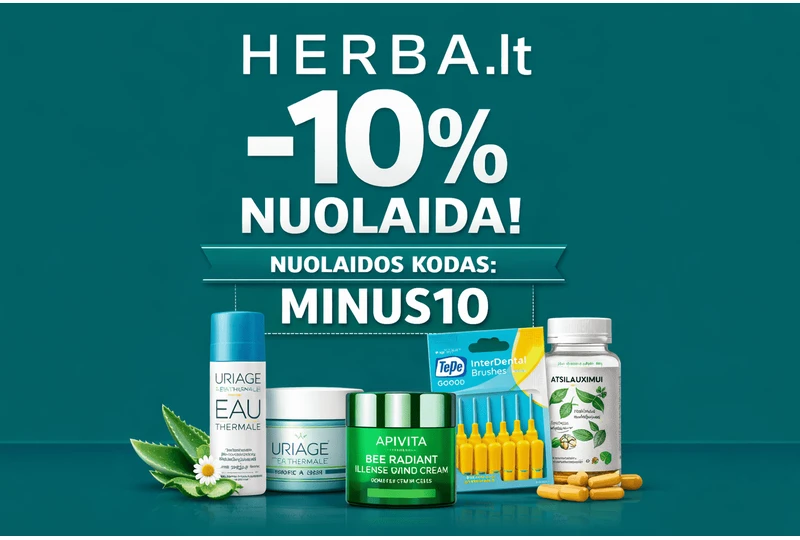 Sutaupykite papildomus 10% su kodu MINUS10 visam krepšeliui