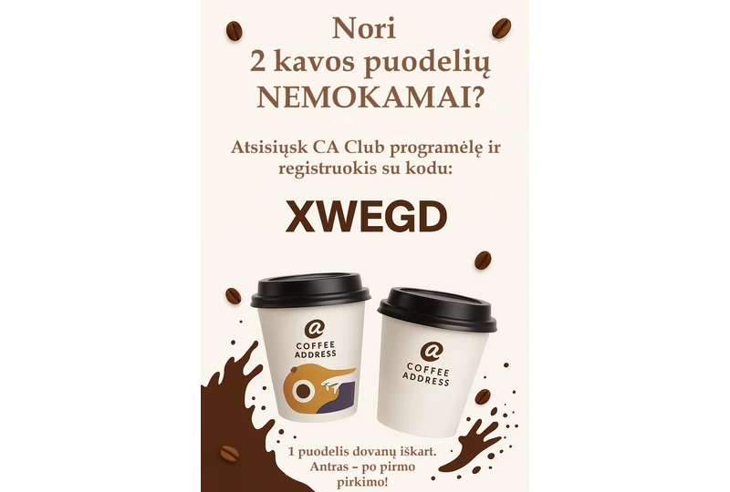 Nemokamos kavos naujiems vartotojams – prisijunk ir gauk