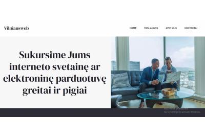 Internetinių svetainių kūrimas ir SEO optimizavimas