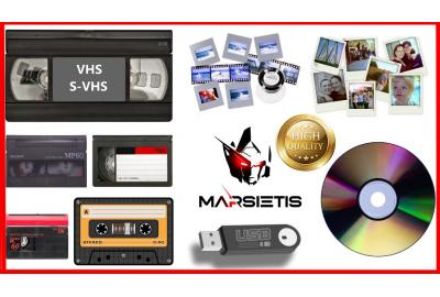 Išsaugokite prisiminimus iš senų kasečių | USB, DVD, išoriniai diskai