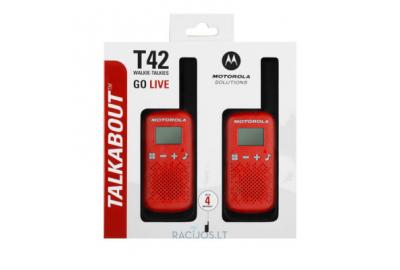 Motorola TALKABOUT T42 – idealus draugas stovykloms ir poilsiui
