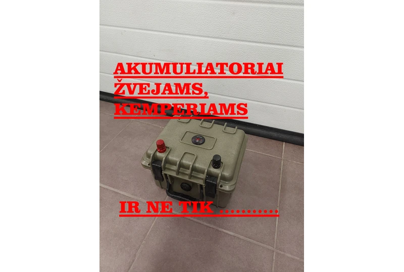 Patikimi akumuliatoriai žvejybai ir kelionėms