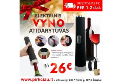 Elektrinis vyno atidarytuvas – patogumas kiekvienam vyno mėgėjui!