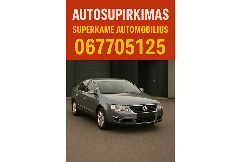 Superkame automobilius visoje Lietuvoje už grynuosius