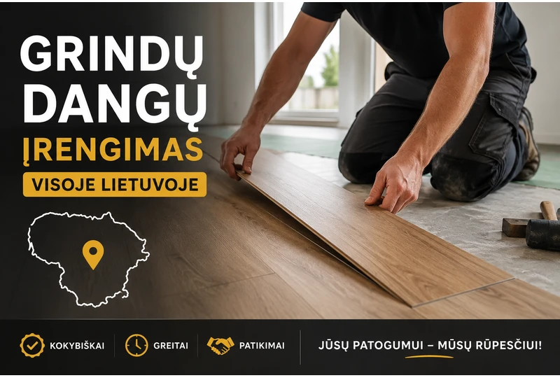 Profesionali grind? ?rengimo patirtis visoje Lietuvoje