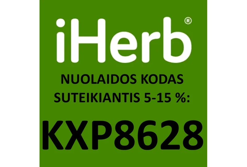 Pirmas apsipirkimas iHerb su 15% nuolaidos kodu