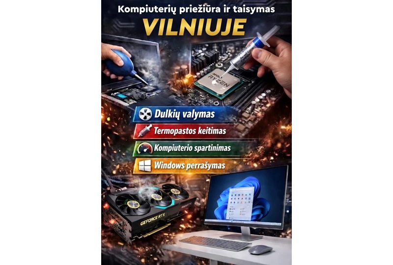 Kompiuteri? remontas ir duomen? atk?rimas savaitgaliais