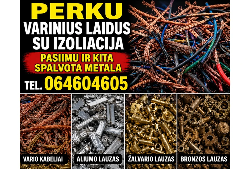 Variniai kabeliai – išvežu pats, geriausios kainos!||Supirku varinius laidus, atvykstu ir atsiskaitau||Variniai kabeliai ? rankas – skambink, išvežu nedelsiant||Superku var? ir kabelius, pasi?mimas per 24 val.||Variniai laidai – pasi?lyk kain?, atvažiuoju pats
