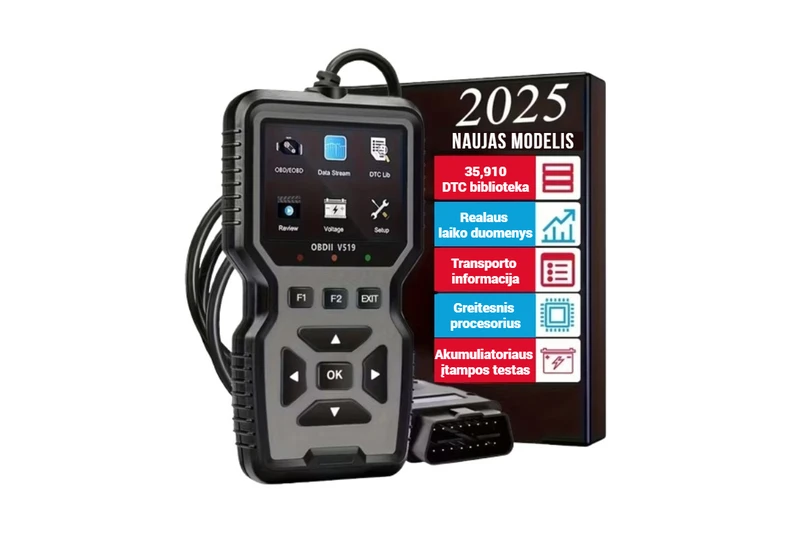 Universalus OBD2 skeneris tinka visiems automobiliams nuo 1996 m.