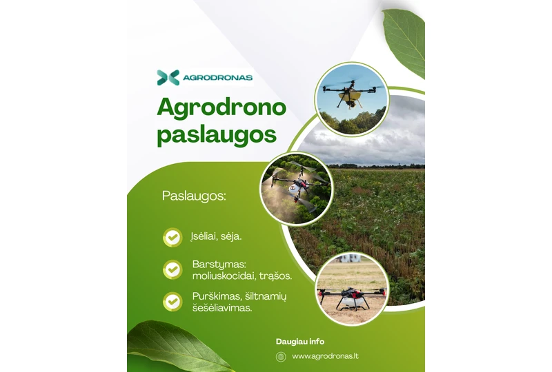 Agrodronai: greitas ir modernus sprendimas jūsų ūkiui