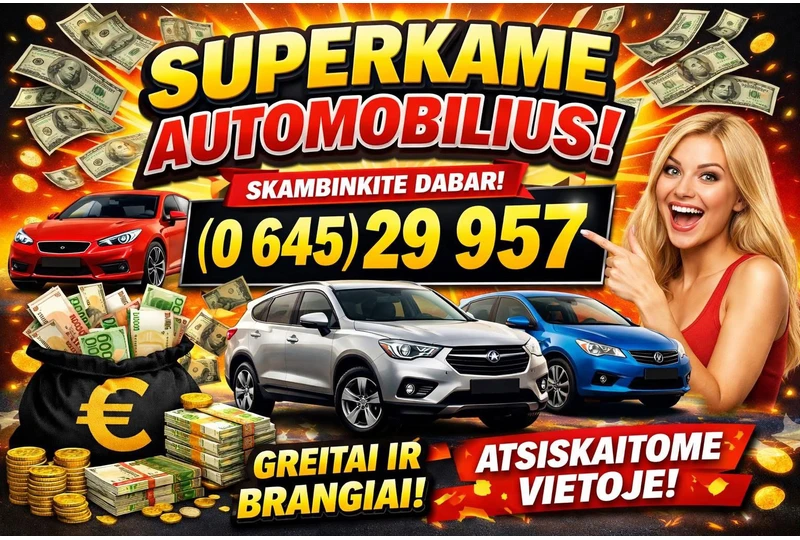 Parduok nereikaling? automobil? greitai ir lengvai||Nereikalingas automobilis? Greitai paversk pinigais šiandien