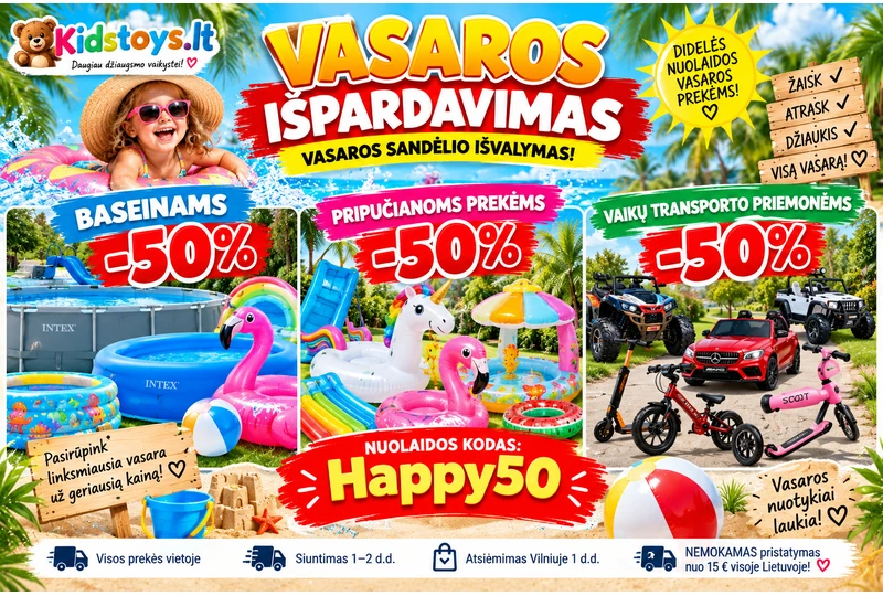 Žaislai vaikams internetu – greitas pristatymas||Lavinamieji žaislai ir akcijos – Kidstoys.lt||Dovana vaikui: platus pasirinkimas, mažos kainos||R/C mašinos ir konstruktoriai – viskas vaikams ?ia!||Vaikiški žaislai visai Lietuvai – užsakyk dabar