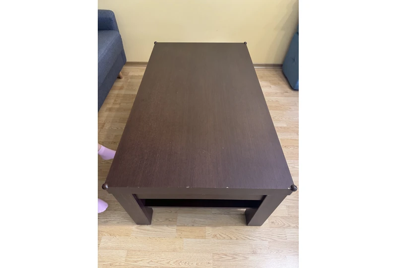 Erdv?s taupymo žurnalinis stalas 120x70 cm||Modernus žurnalinis stalas su stalviršiu