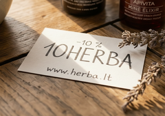 Sutaupykite 10% apsipirkdami papildais Herba.lt