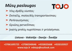 Krovinių pervežimas ir perkraustymai