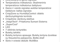 Patikimas, tylus ir energij? taupantis šaldytuvas