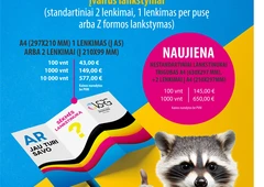 Vizitin?s kortel?s, plakatai ir etiket?s