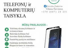 Greita telefonų remonto pagalba jums Širvintose ir Vilniuje
