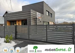 Belgiskos segmentin?s tvoros žema kaina||Metalin?s tvoros su montavimu visoje Lietuvoje||Cinkuotos tvoros ir vartai – greitas pristatymas